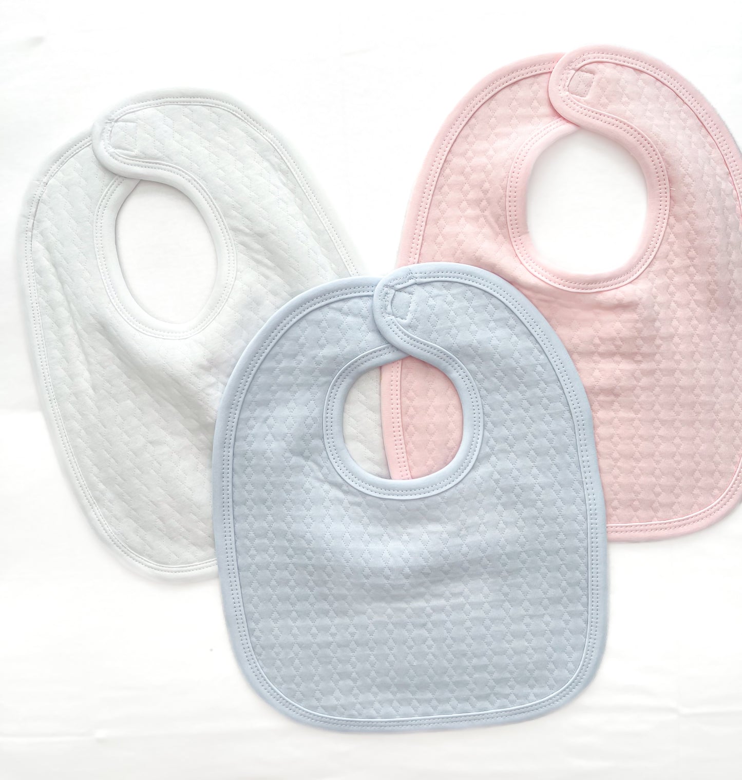 Personalized and monogrammed baby bibs.